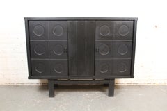 Armadio brutalista ebanizzato di De Coene Frères, Belgio