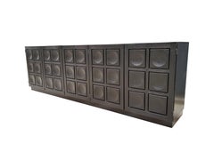 Ebonized Brutalist Credenza by the Coene