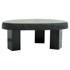 Ebonized Cherry Hand Carved Coffee Table by CFP