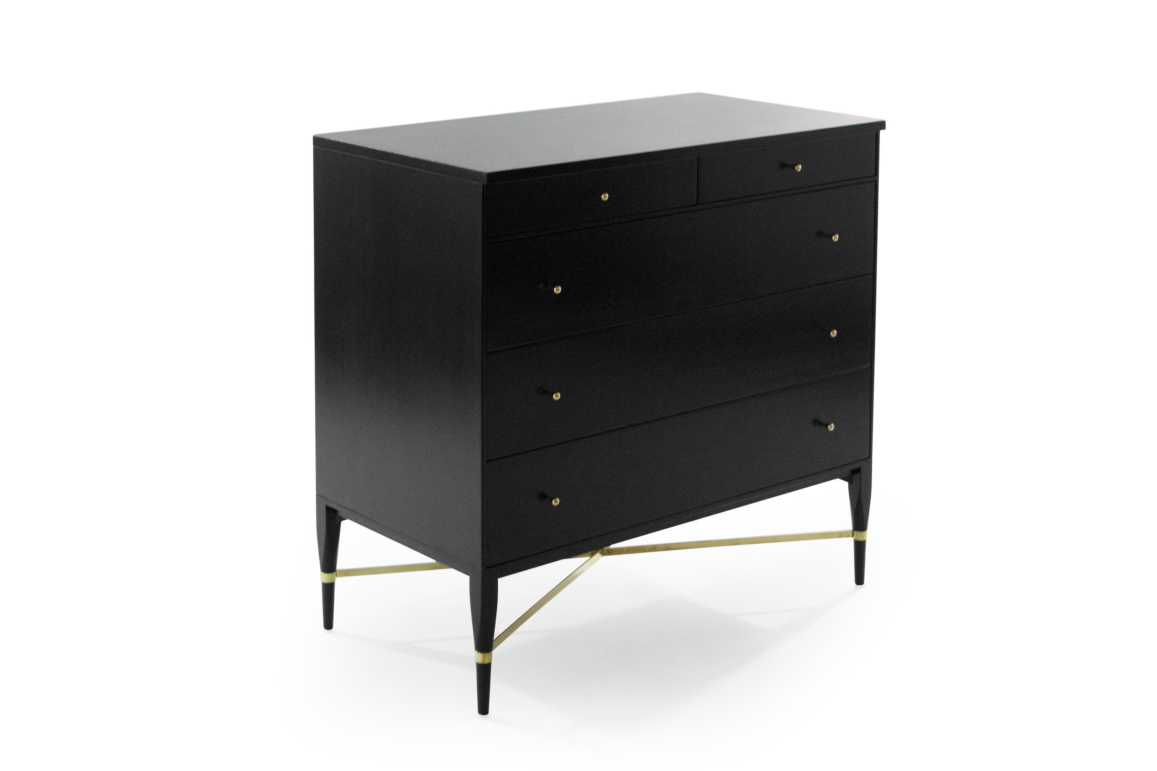 Ebonized Chest of Drawers by Paul McCobb In Excellent Condition In Westport, CT
