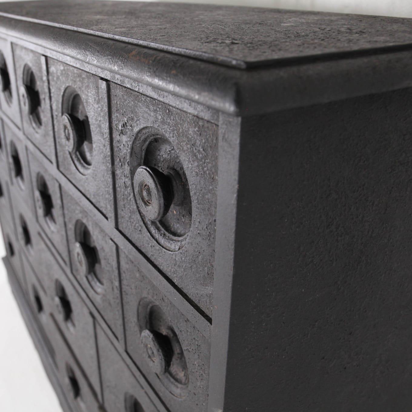 Ebonized chest of drawers For Sale 2