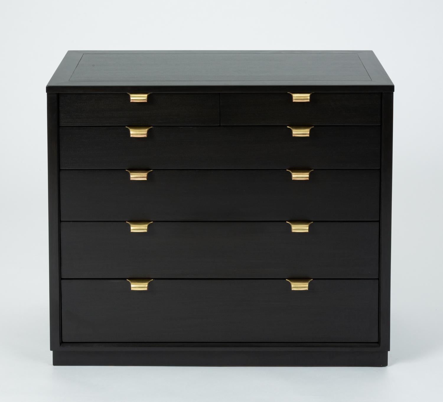 Mid-Century Modern Ebonized Chest of Drawers from Edward Wormley’s Precedent Collection for Drexel