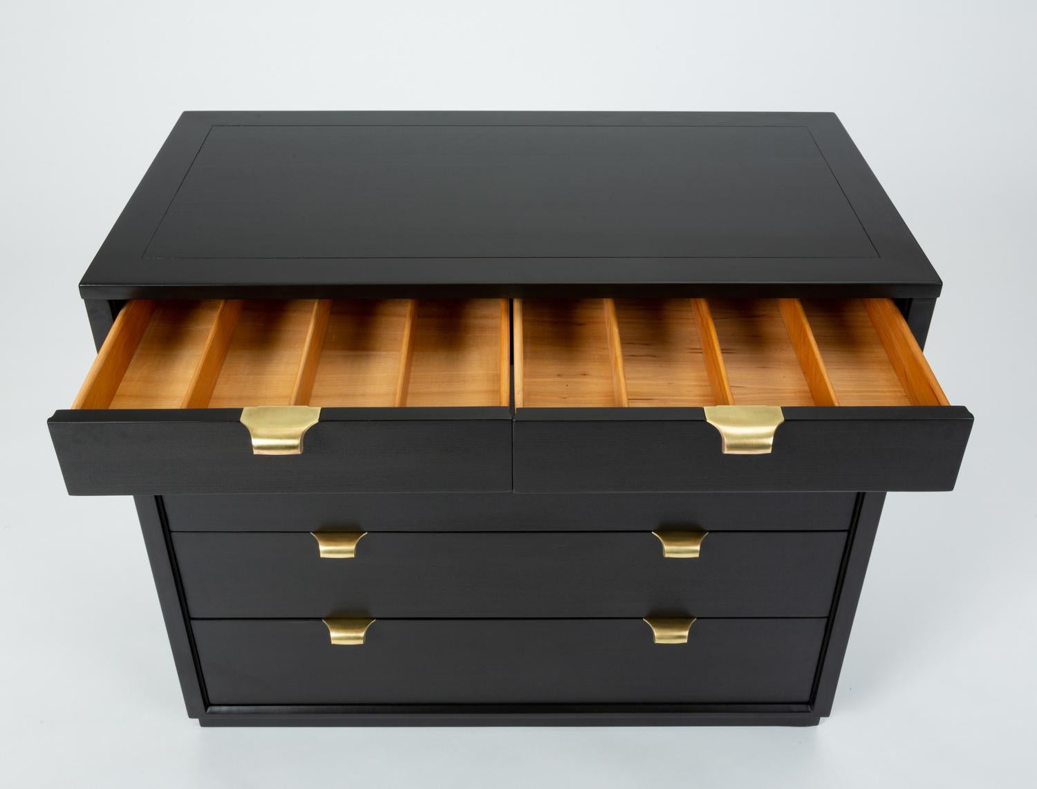 20th Century Ebonized Chest of Drawers from Edward Wormley’s Precedent Collection for Drexel