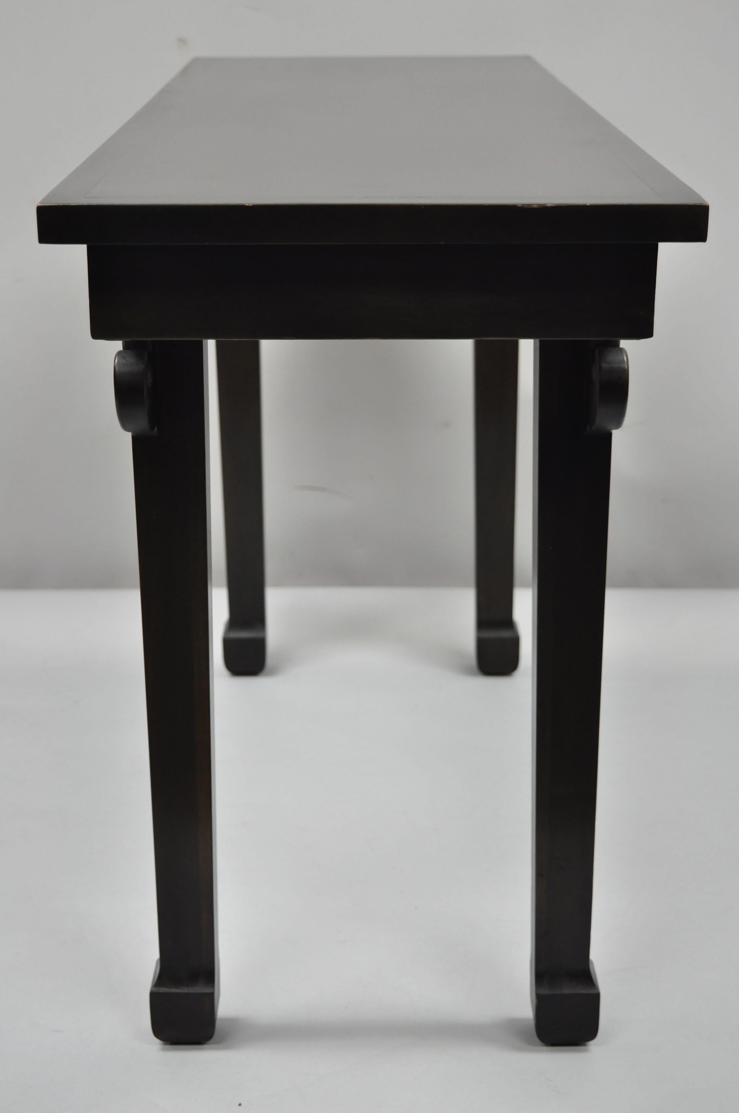 Ebonized Chinese Altar Table Hall Console James Mont Style Sofa Table 'B' For Sale 3