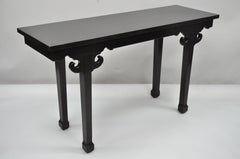 Ebonized Chinese Altar Table Hall Console James Mont Style Sofa Table 'B'