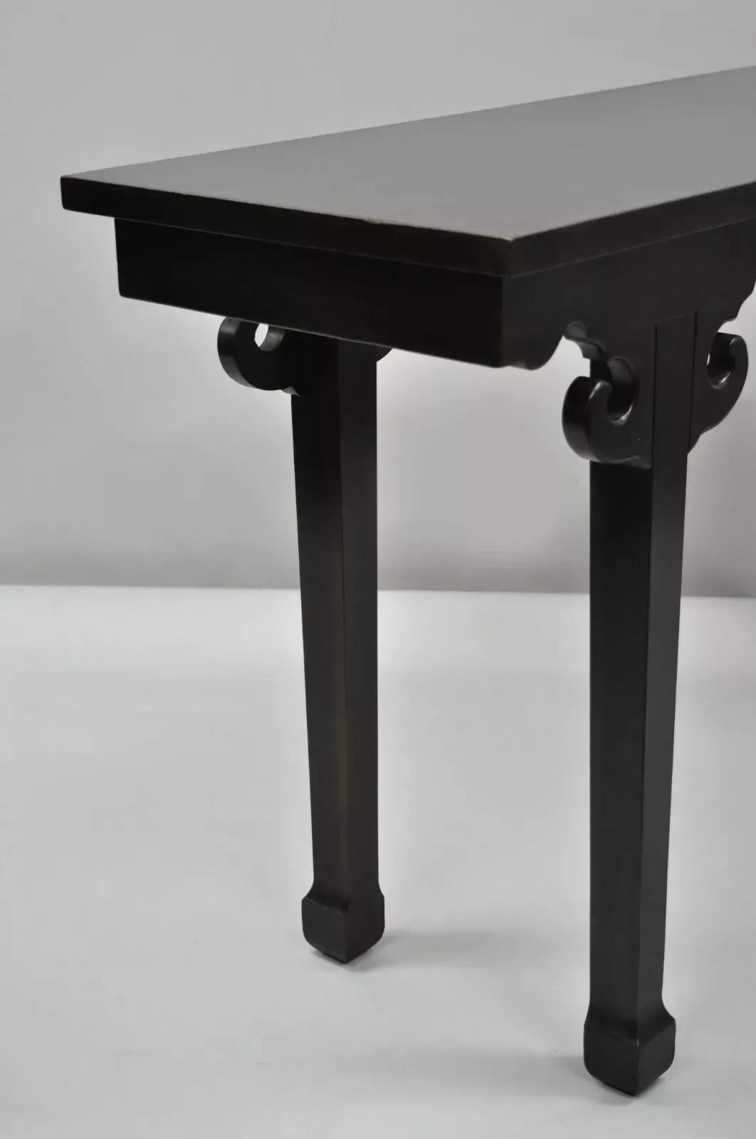 Ebonized Chinese Altar Table Hall Console James Mont Style 50