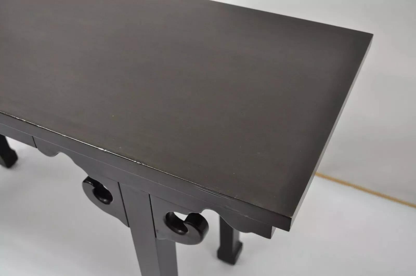 Ebonized Chinese Altar Table Hall Console James Mont Style 50