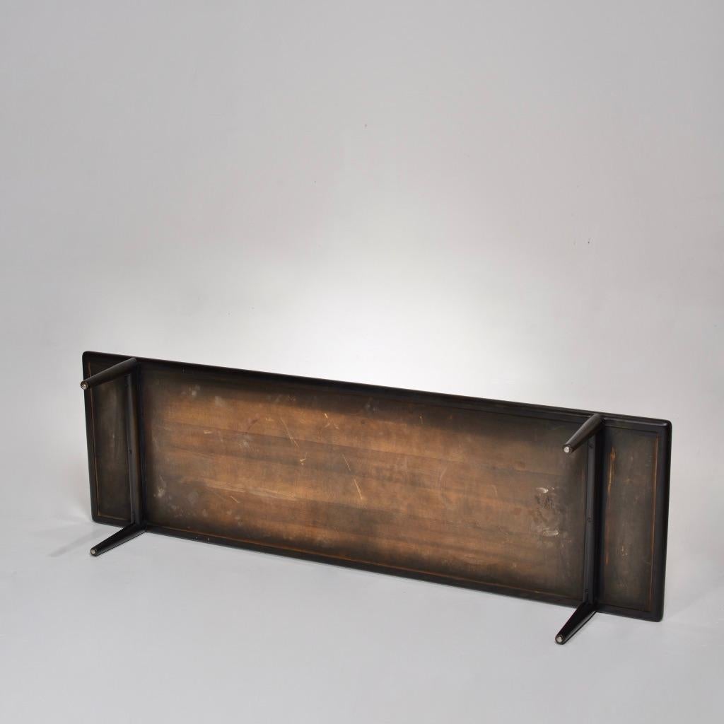 American Ebonized Coffee Table Bench by T.H. Robsjohn-Gibbings for Widdicomb