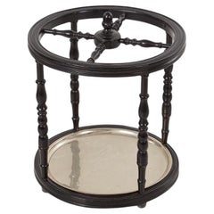 Antique Ebonized Compass Umbrella Stand