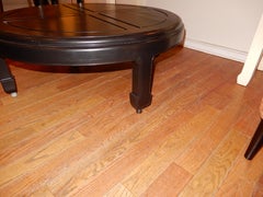 Ebonized Custom Solid Wood Low Coffee Table 1970s