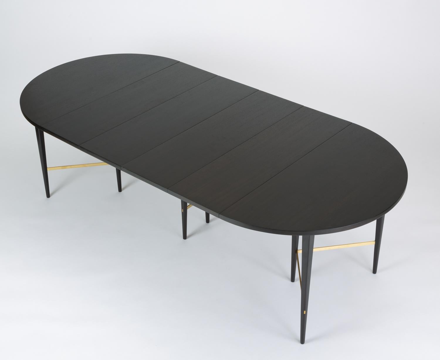 Ebonized Dining Table with Six Leaves by Paul McCobb for Calvin Furniture 3