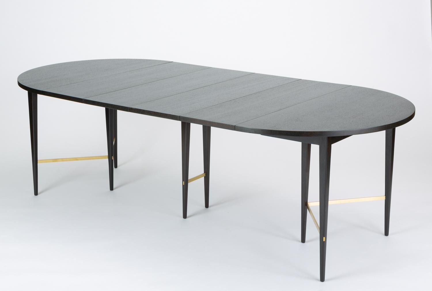 Ebonized Dining Table with Six Leaves by Paul McCobb for Calvin Furniture 4
