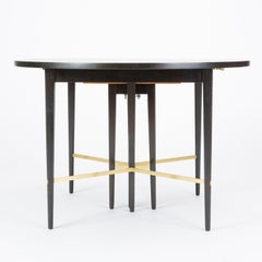 Ebonized Dining Table with Six Leaves by Paul McCobb for Calvin Furniture