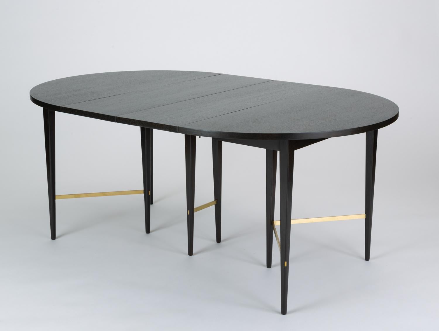Ebonized Dining Table with Six Leaves by Paul McCobb for Calvin Furniture 2