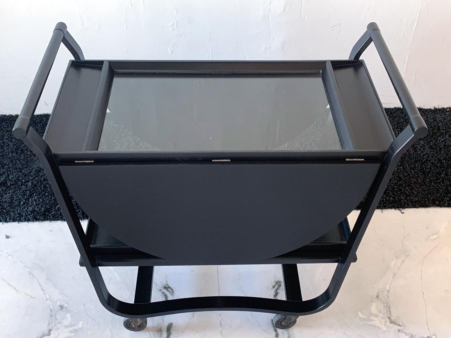 Ebonized Edward Wormley Betwood Bar Cart for Dunbar, 1950s 3