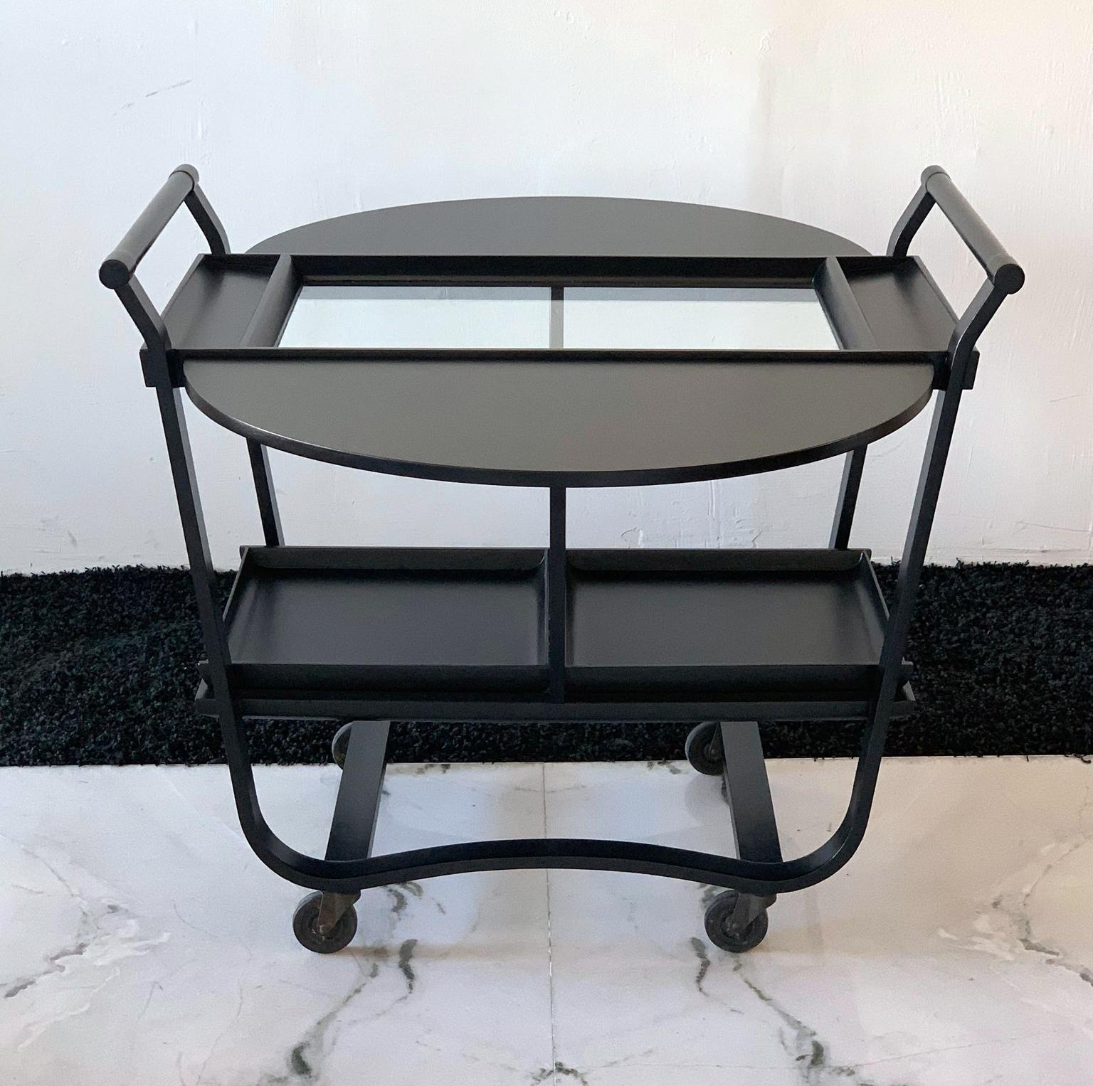 Ebonized Edward Wormley Betwood Bar Cart for Dunbar, 1950s 4