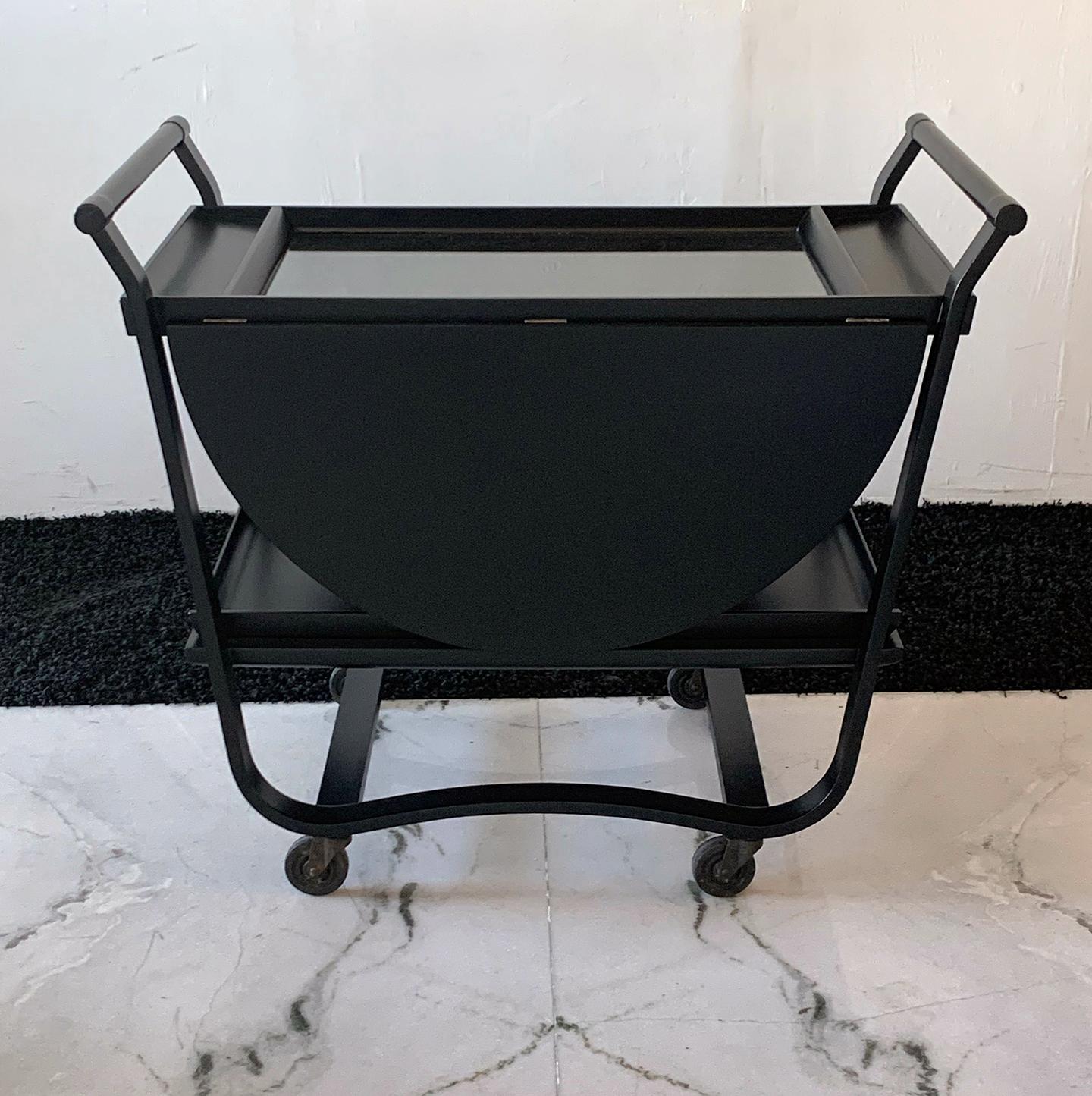 Ebonized Edward Wormley Betwood Bar Cart for Dunbar, 1950s 2