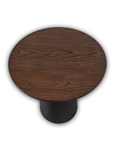 Ebonized Elm Modern End Table
