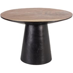 Ebonized Elm Modern End Table
