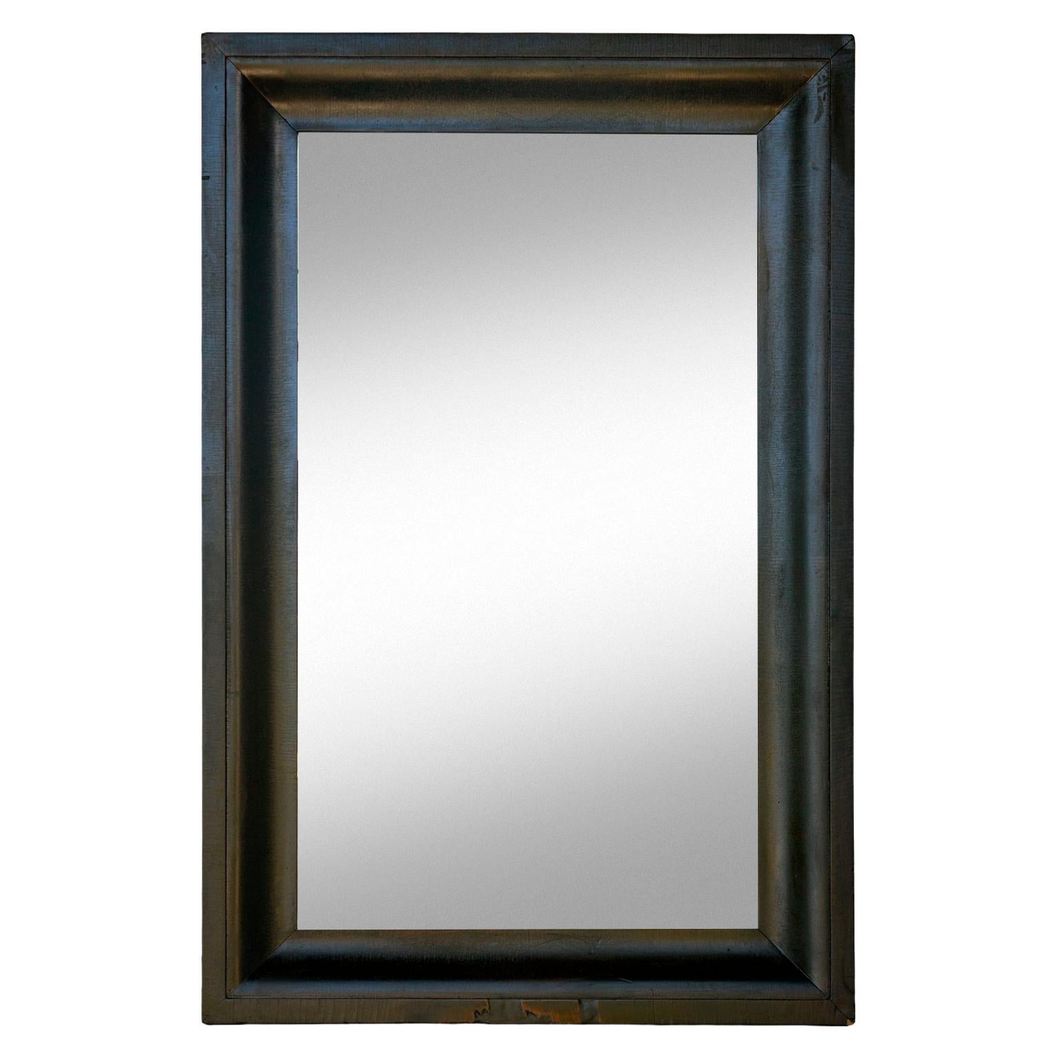 Ebonized Empire Period Antique Mahogany Mirror/Original Back