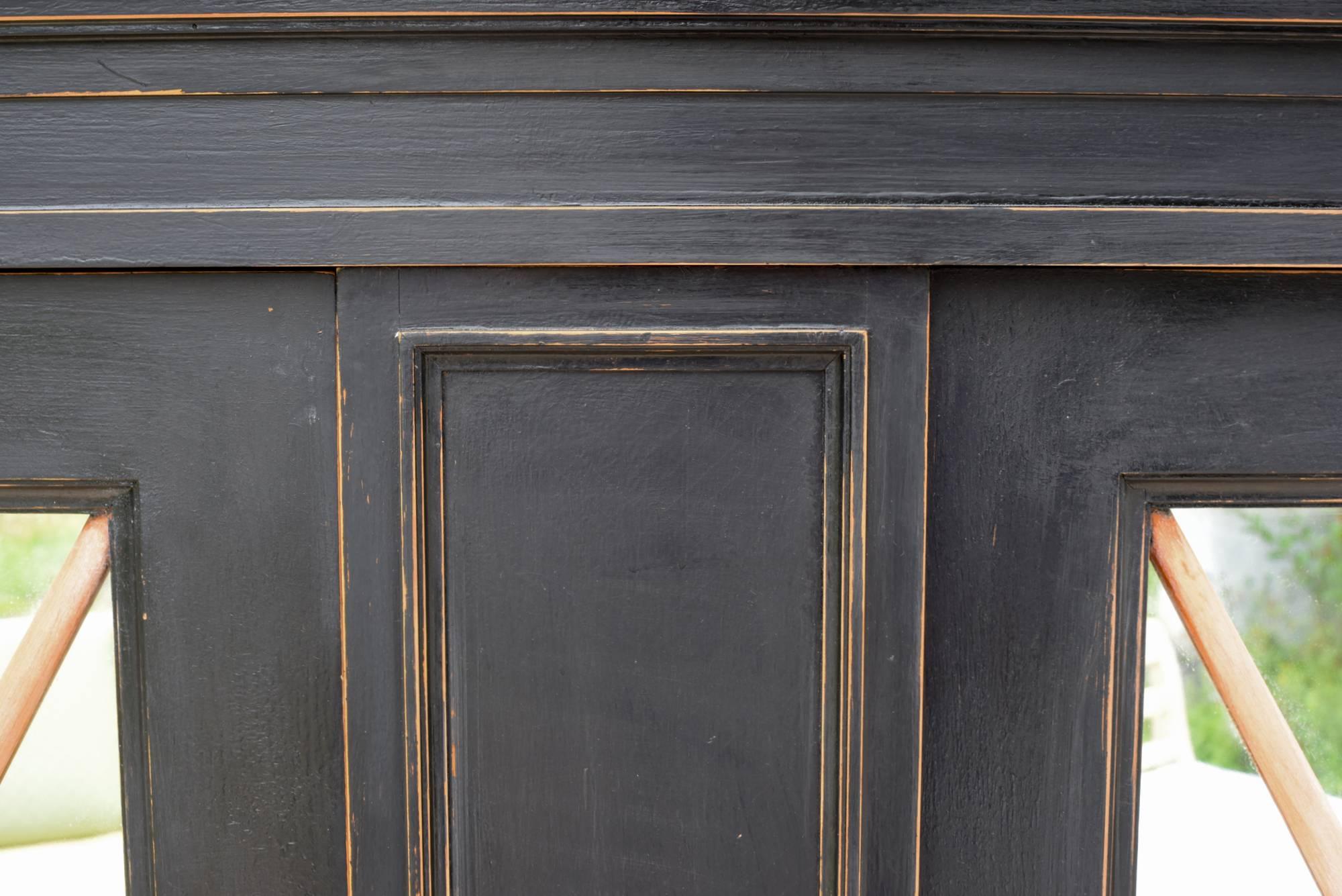 Ebonized French Bar Cabinet in the Neoclassical Style 5
