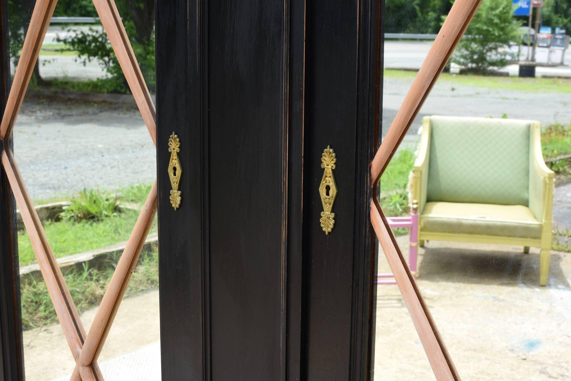 Ebonized French Bar Cabinet in the Neoclassical Style 1