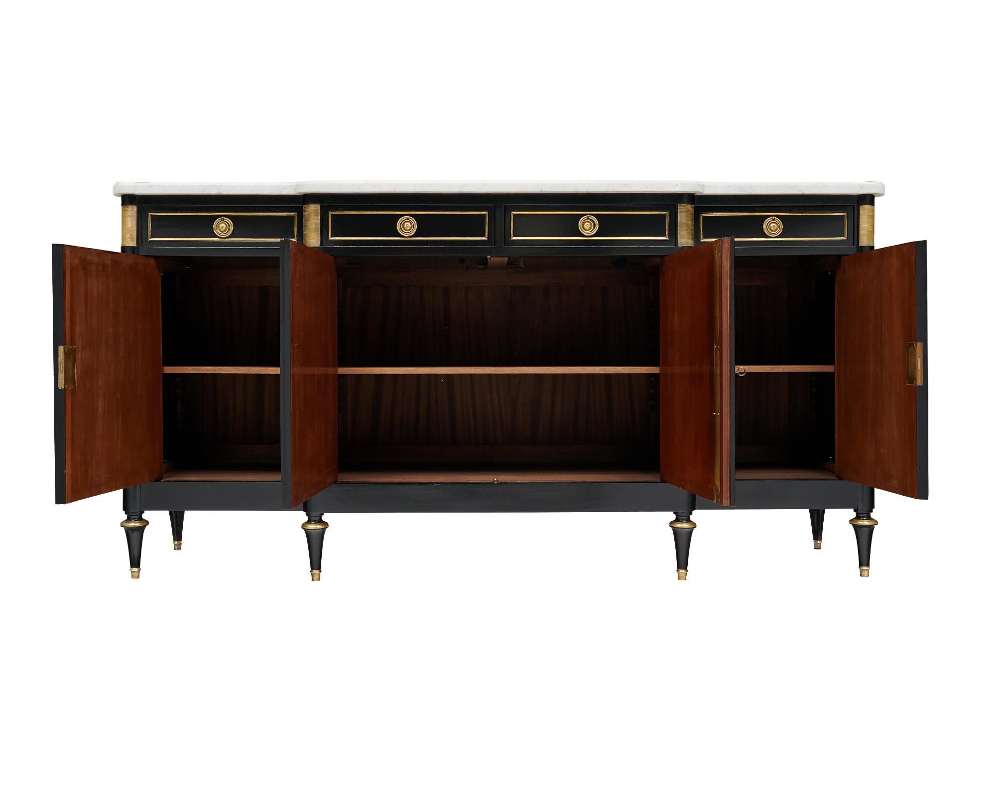 Buffet francés Luis XVI ebonizado en Bueno estado para la venta en Austin, TX