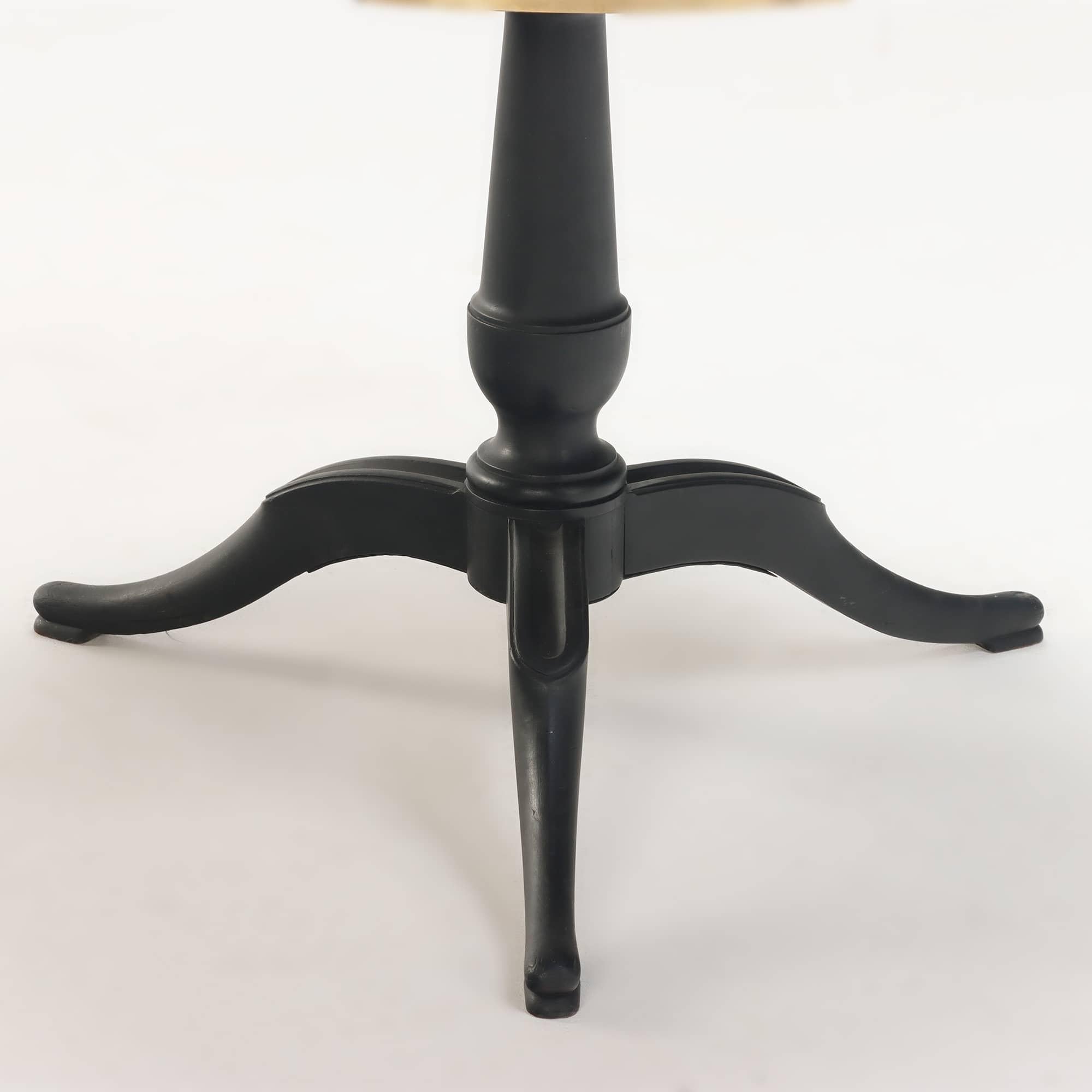 Marble Ebonized French marble top occasional table circa 1880. For Sale