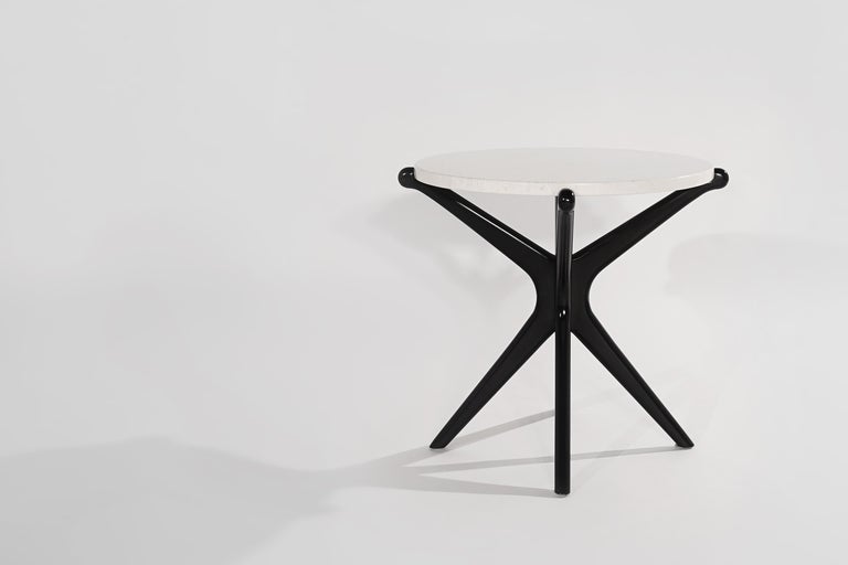 Ebonized Gazelle End Table In Good Condition In Stamford, CT