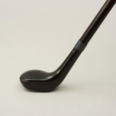 Ebonized Golf Walking Cane, Sunday Club