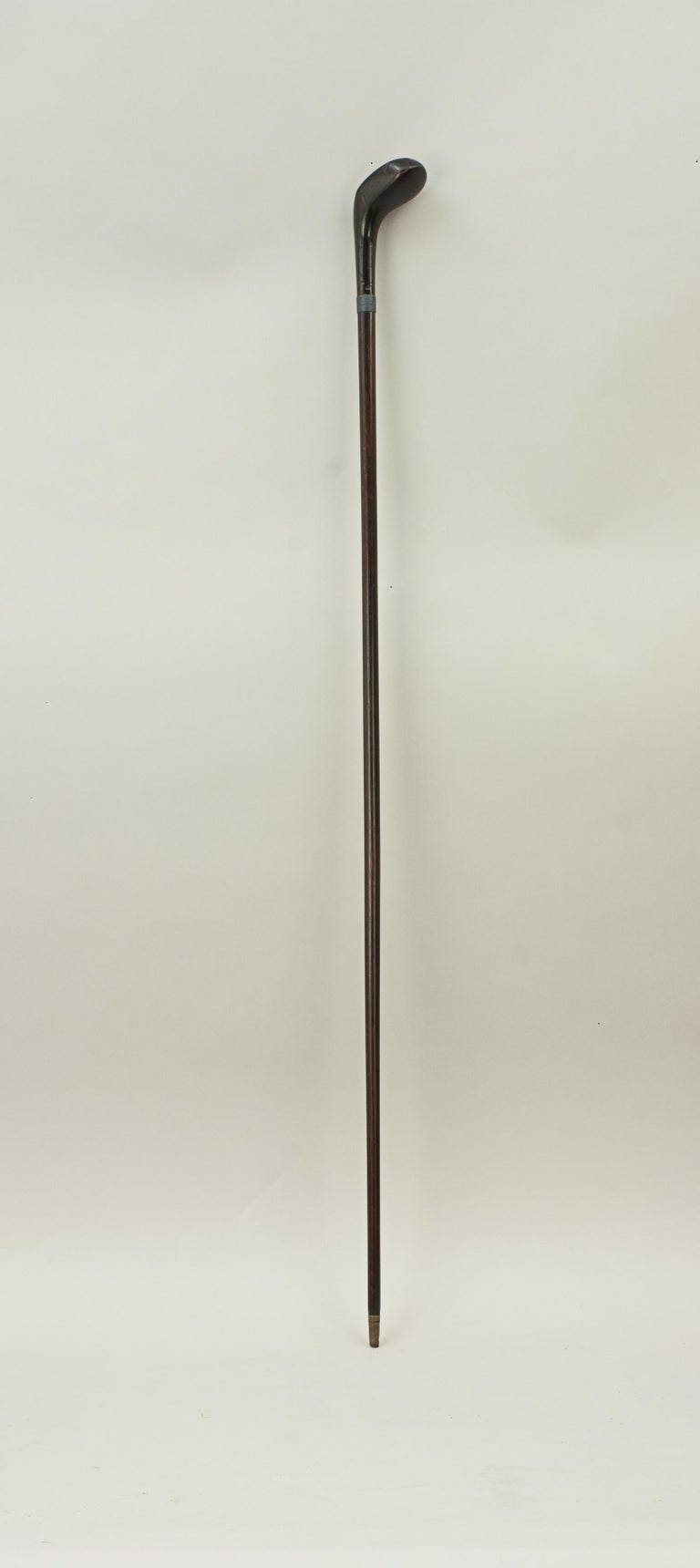 Ebonized Golf Walking Cane, Sunday Club at 1stDibs golf club walking cane