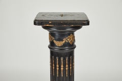 Ebonized Grand Tour Column with Gilded Bronze Mounts