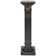 Ebonized Grand Tour Column with Gilded Bronze Mounts