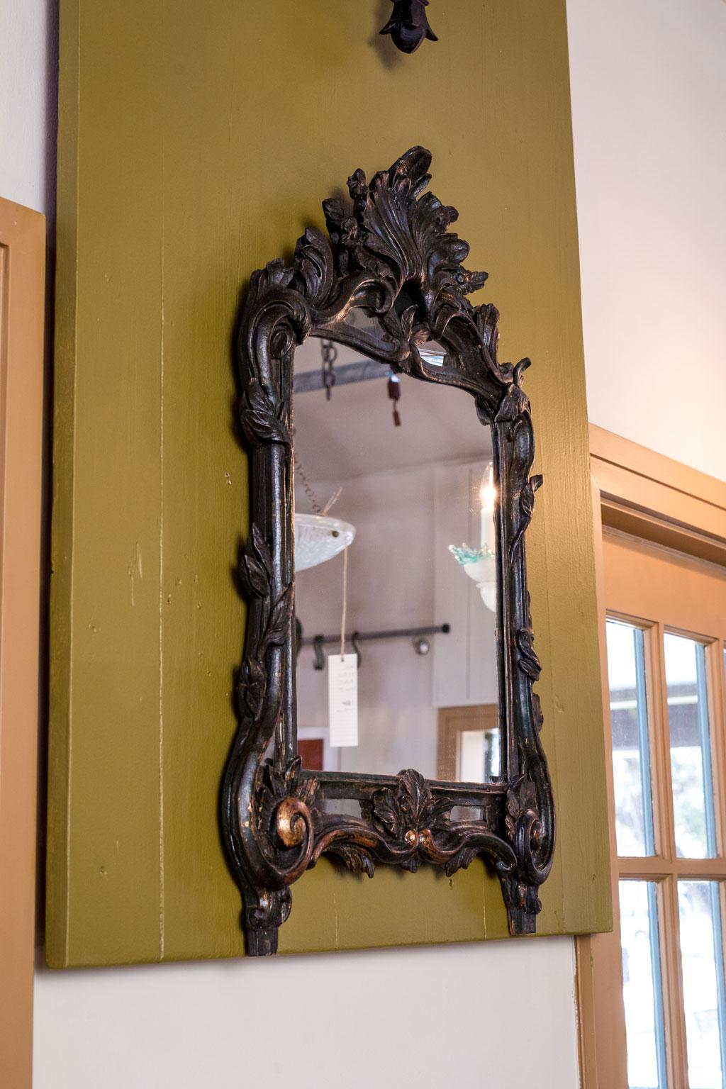 Rococo  Hand-Carved Italian Antique Mirror