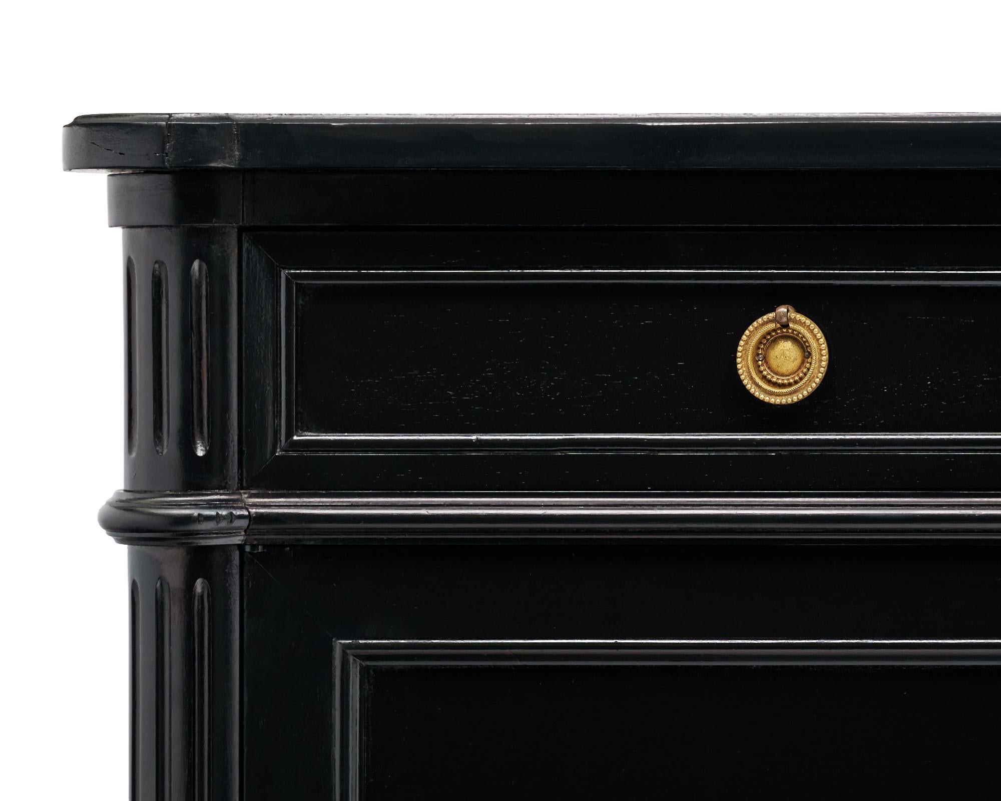 Ebonized Louis XVI Antique French Buffet 1