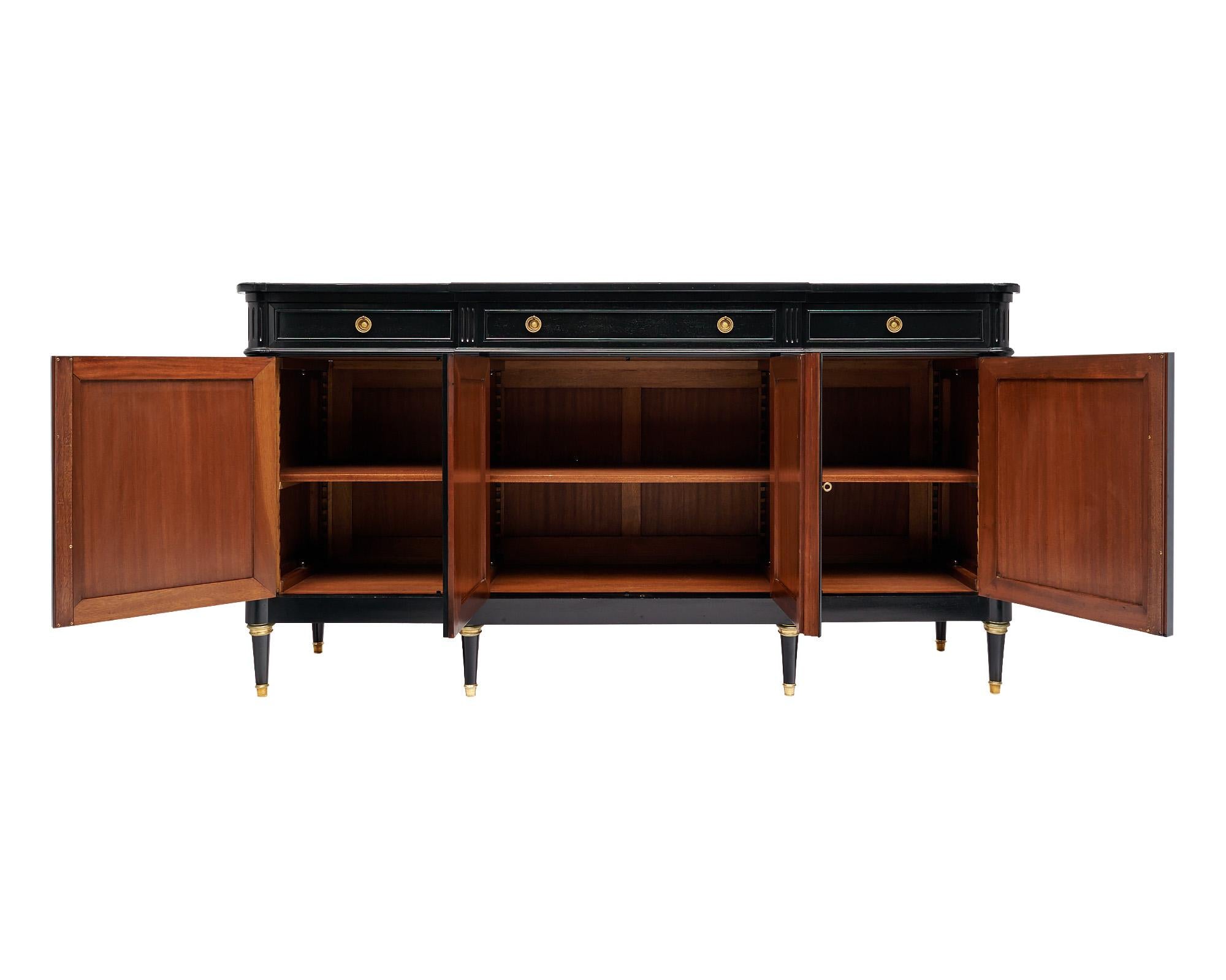 Ebonized Louis XVI Antique French Buffet 2
