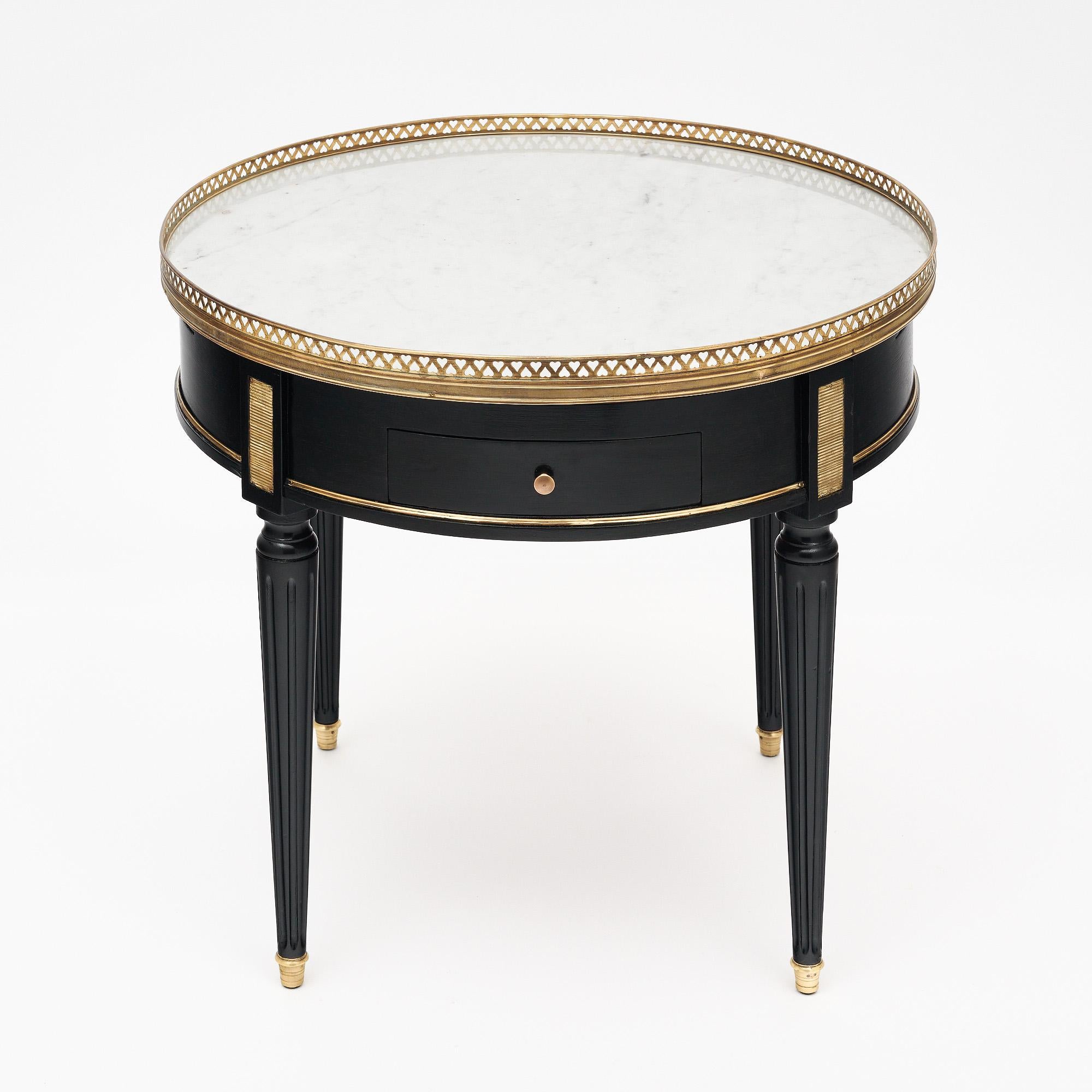 Ebonized Louis XVI “Bouillotte“ Side Table For Sale 2