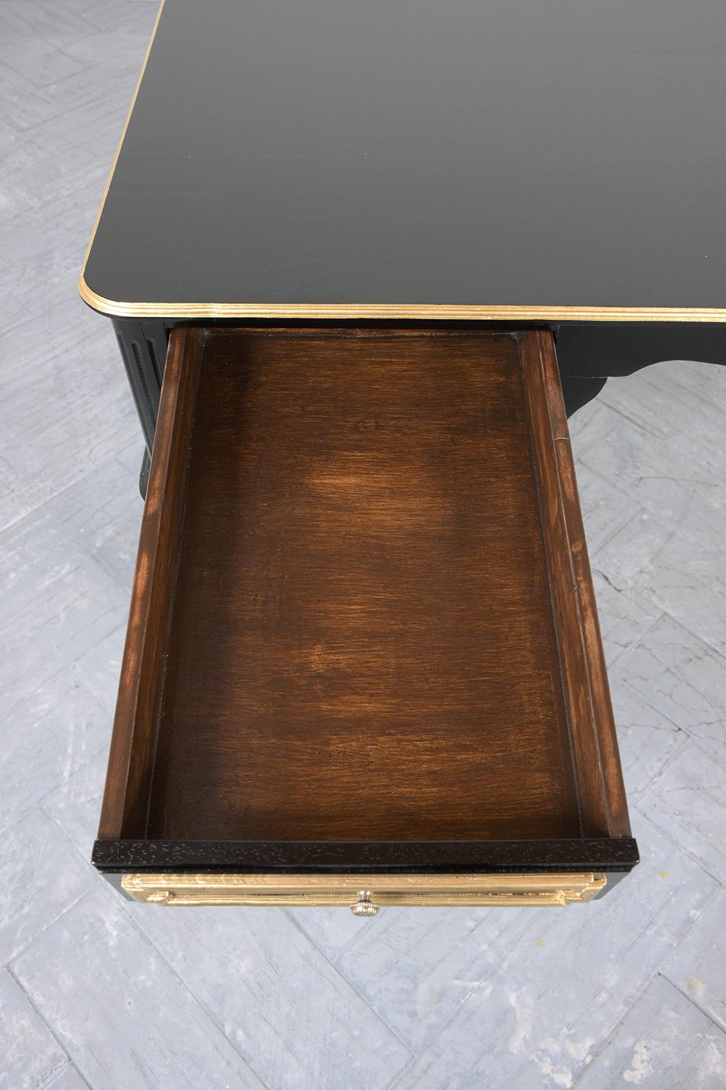 Mid-20th Century Ebonized Louis XVI Desk