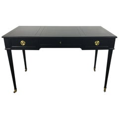 Ebonized Louis XVI Style Bureau Plat by Baker Furniture