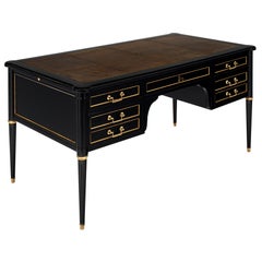 Ebonized Louis XVI Style French Desk