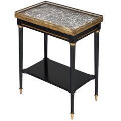 Ebonized Louis XVI Style Side Table