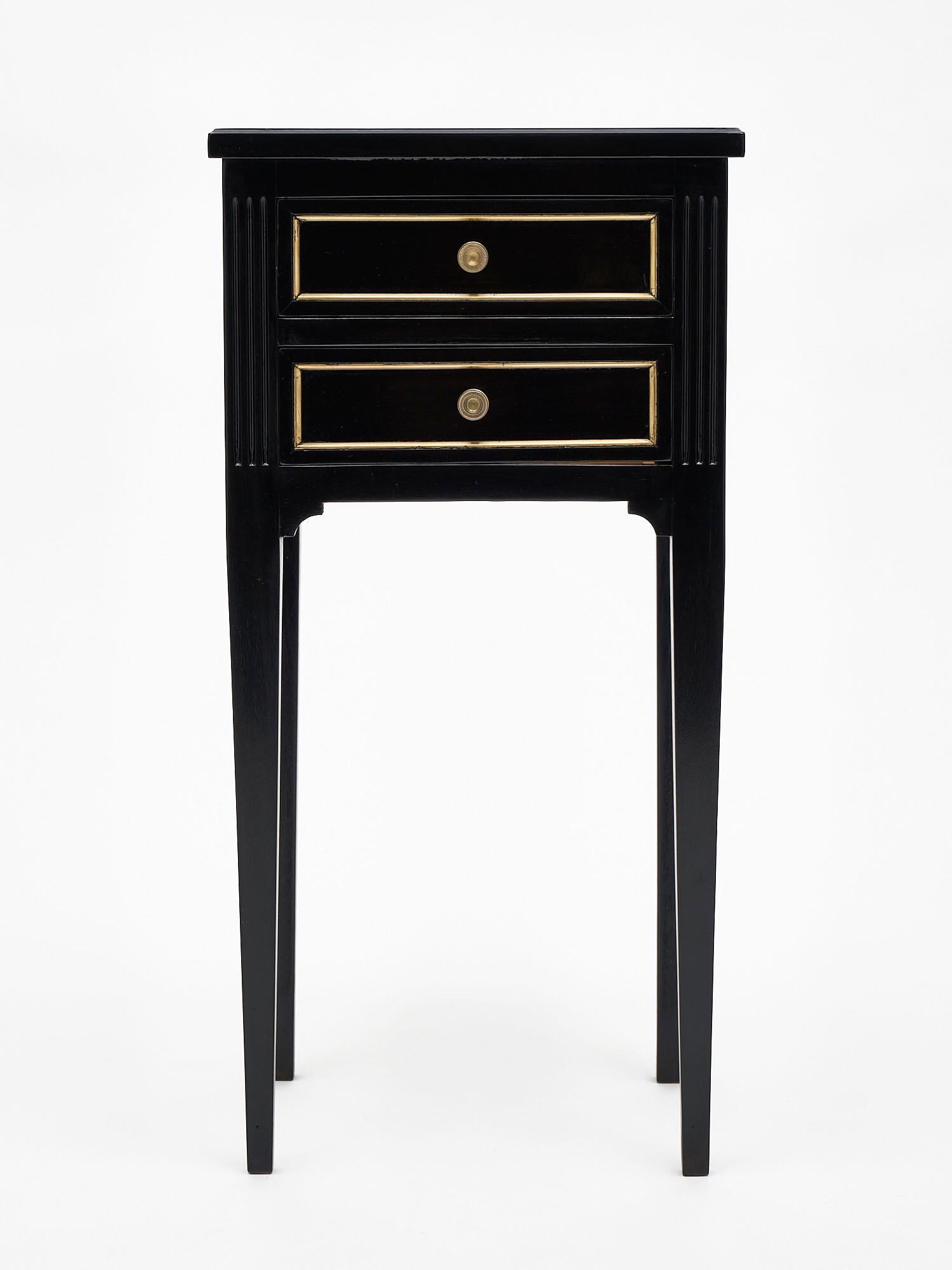 Ebonized Louis XVI Style Side Tables In Good Condition In Austin, TX