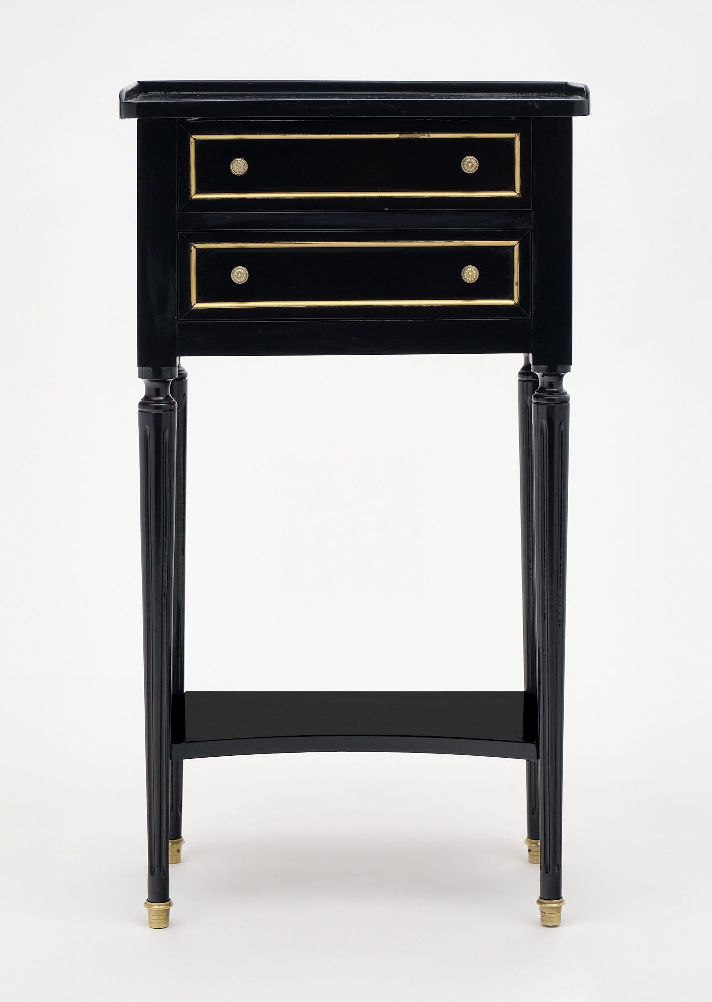 Early 20th Century Ebonized Louis XVI Style Side Tables