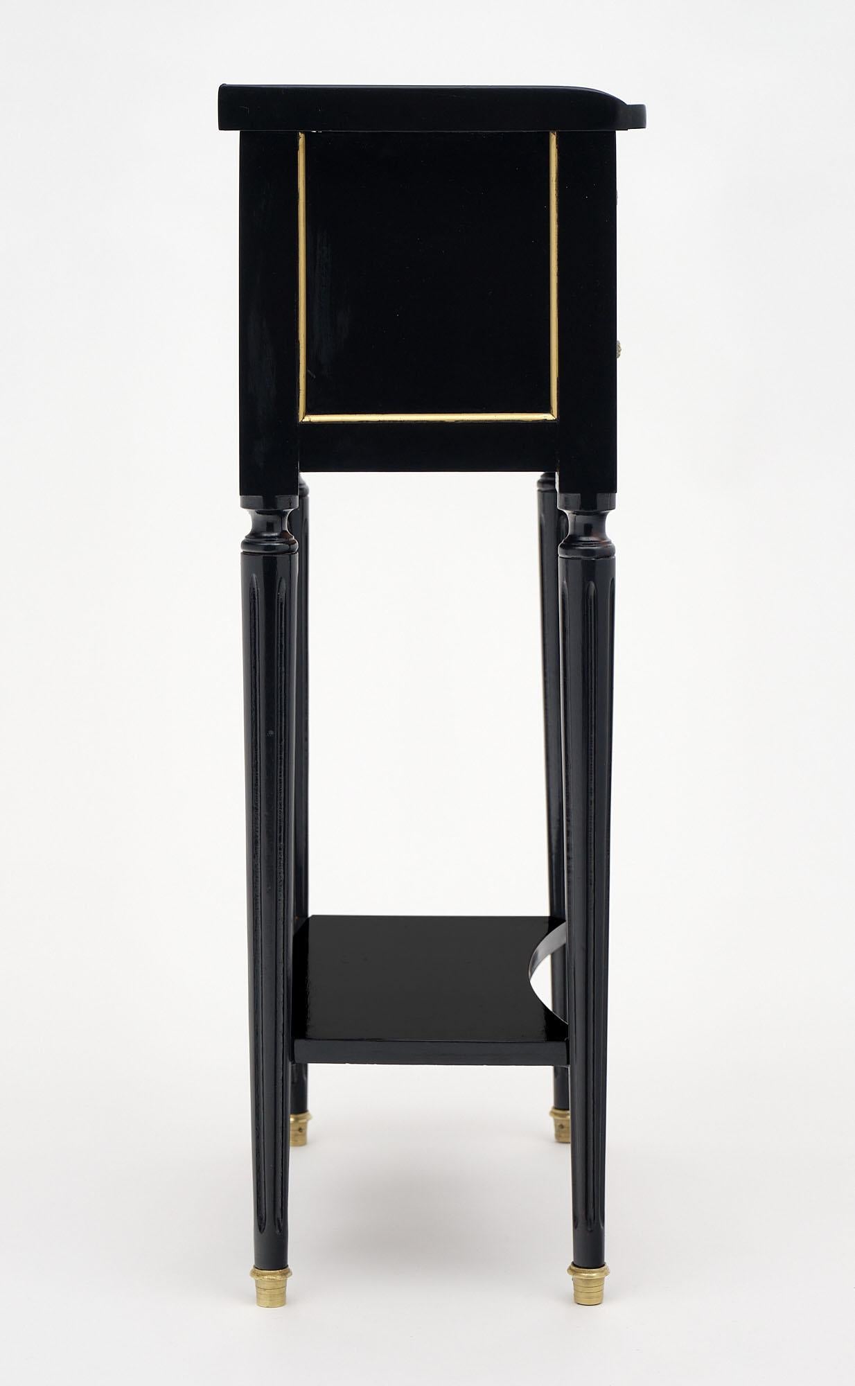 Ebonized Louis XVI Style Side Tables 1