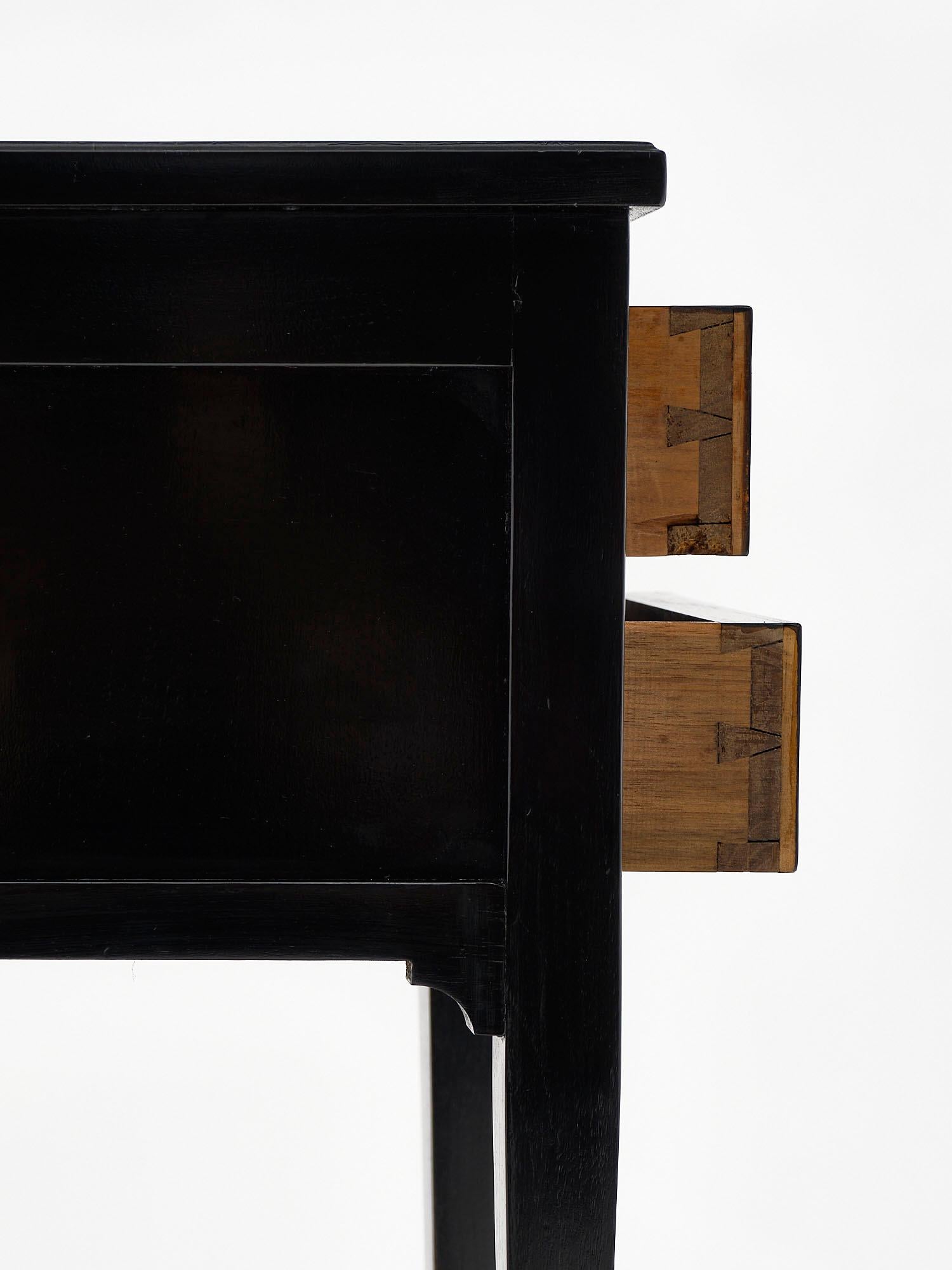 Ebonized Louis XVI Style Side Tables 2