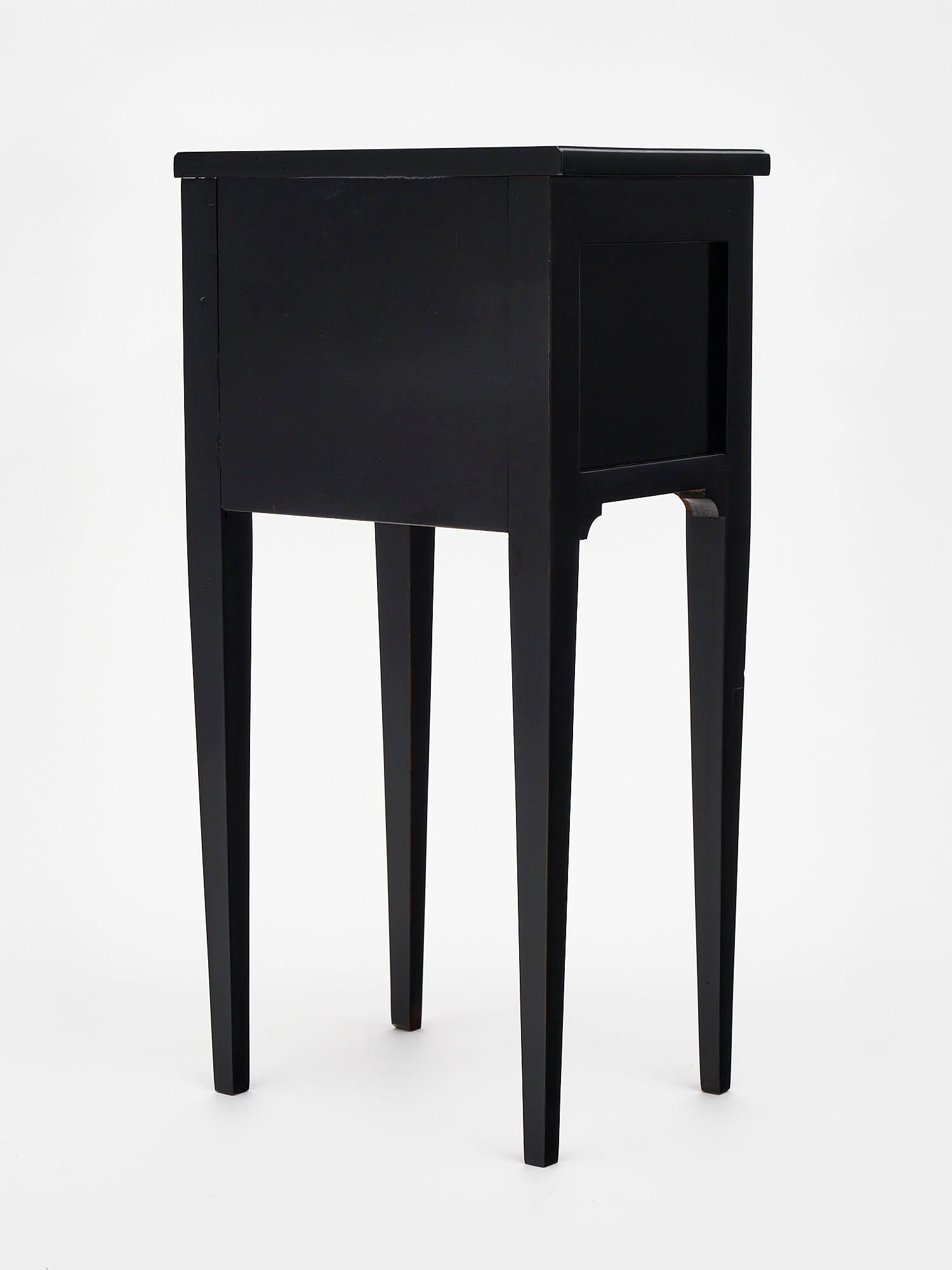 Ebonized Louis XVI Style Side Tables 3