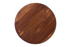 Ebonized Lychee Wood Tapered Side Table, Mid-Century Modern Style