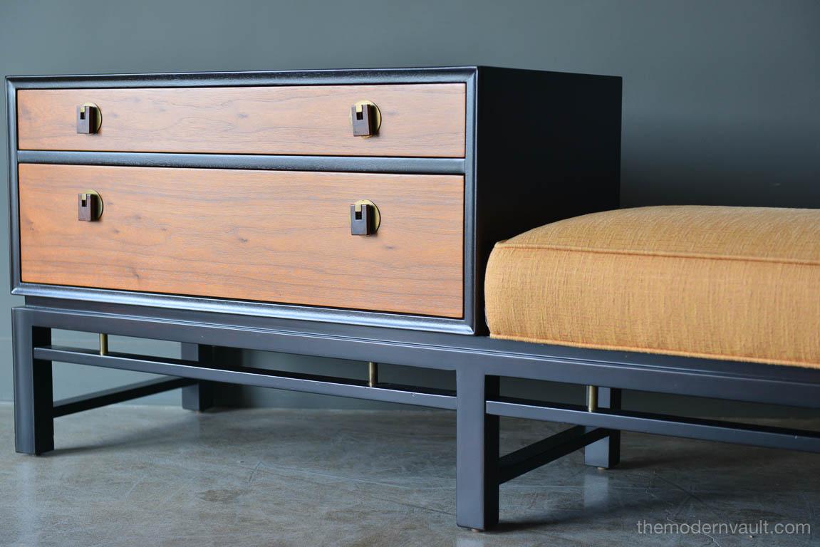 Ebonized Mahogany Bench Table by Edward Wormley for Dunbar, Ca. 1950 1