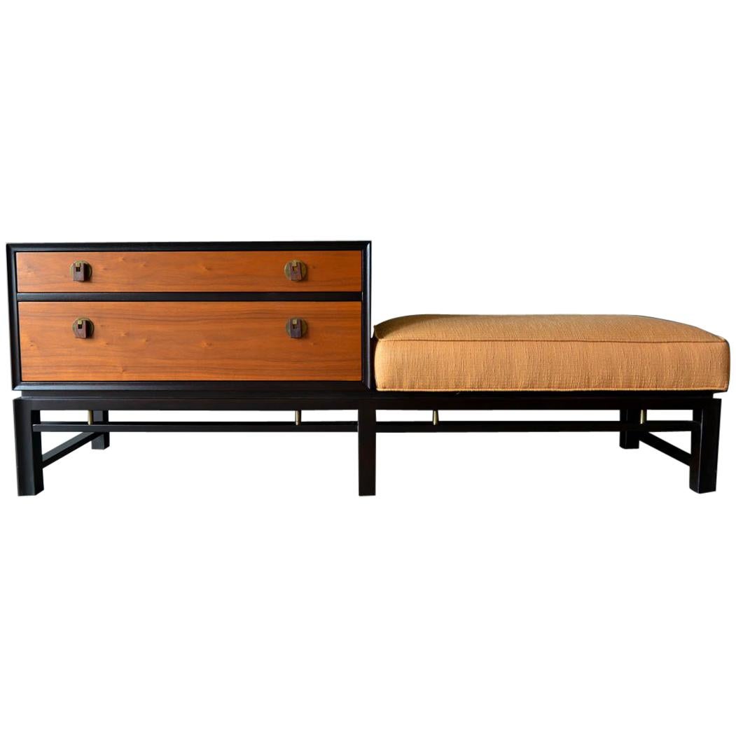 Ebonized Mahogany Bench Table by Edward Wormley for Dunbar, Ca. 1950