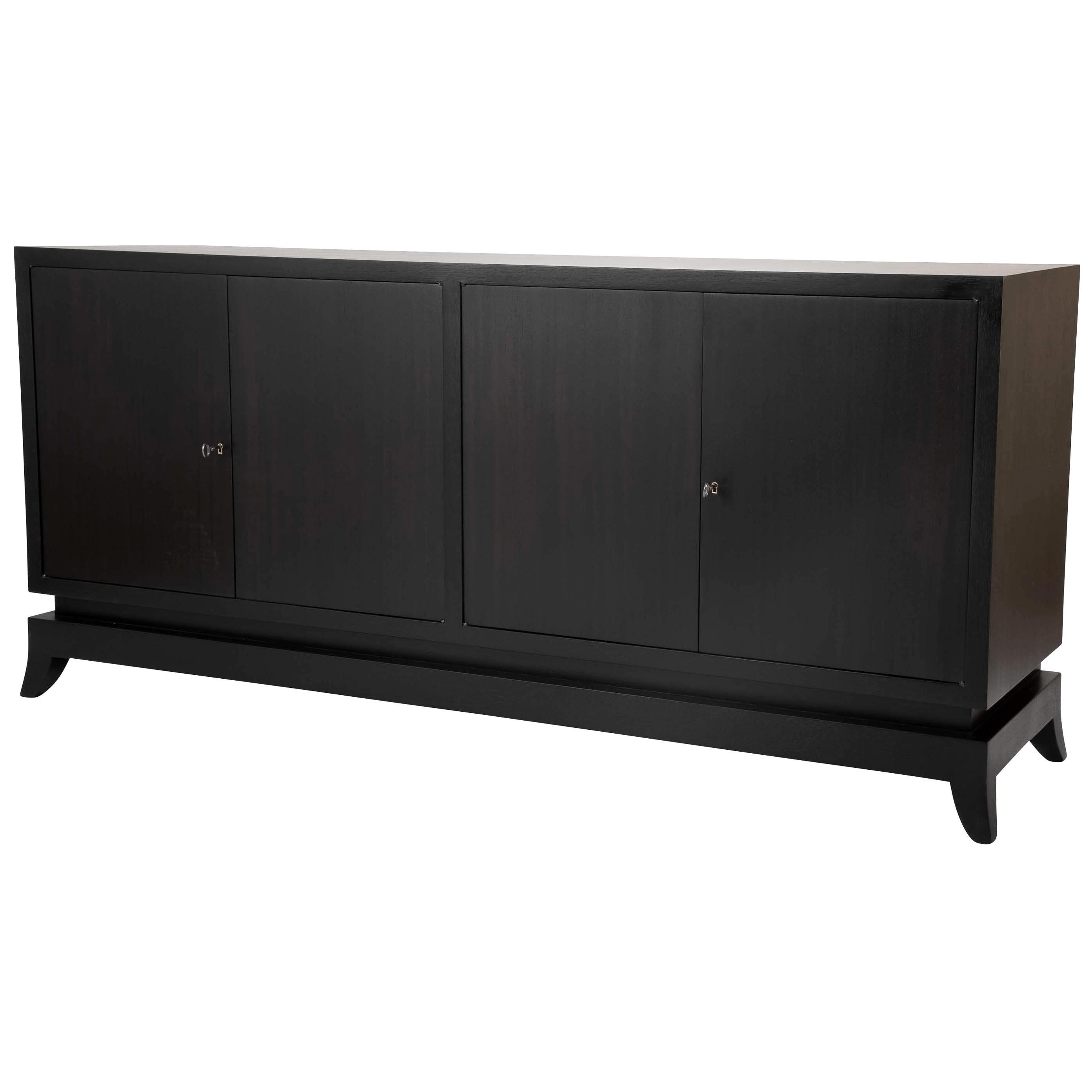 Ebonized Mahogany Credenza in the Manner of Tommi Parzinger